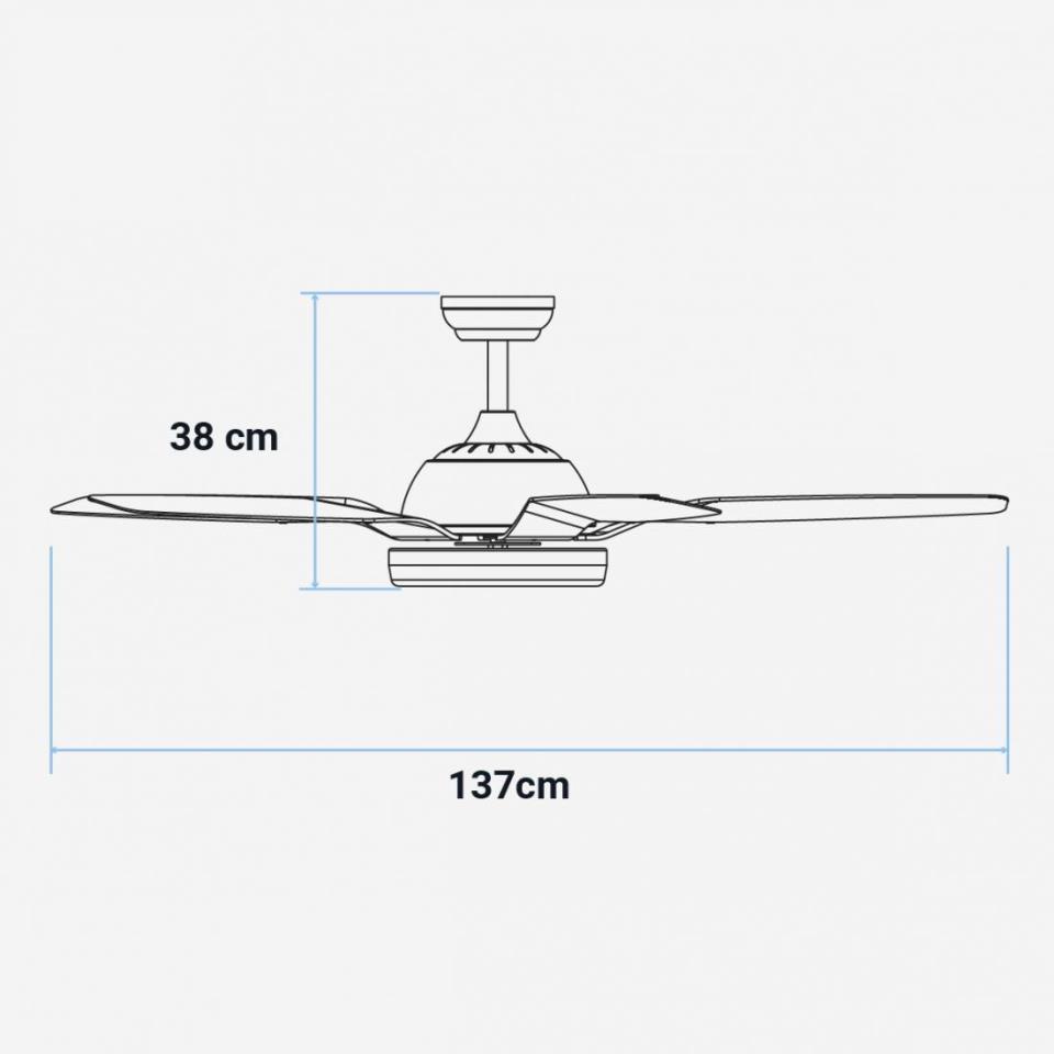 UB MONZON 5056W Ventilador techo exteriores 137cm 3