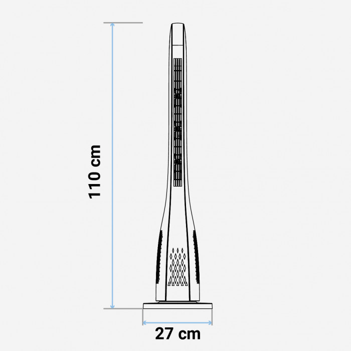 UB GARDENA 3051 Ventilador Torre digital c/Mando 2