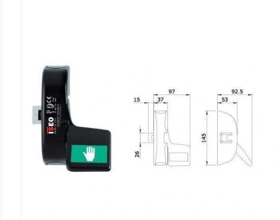 ANTIPANICO PAD"IDEA" 1 PTO.NEGRO.PULSADOR