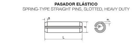PASADOR ELASTICO DIN1481 6X18 ELEV