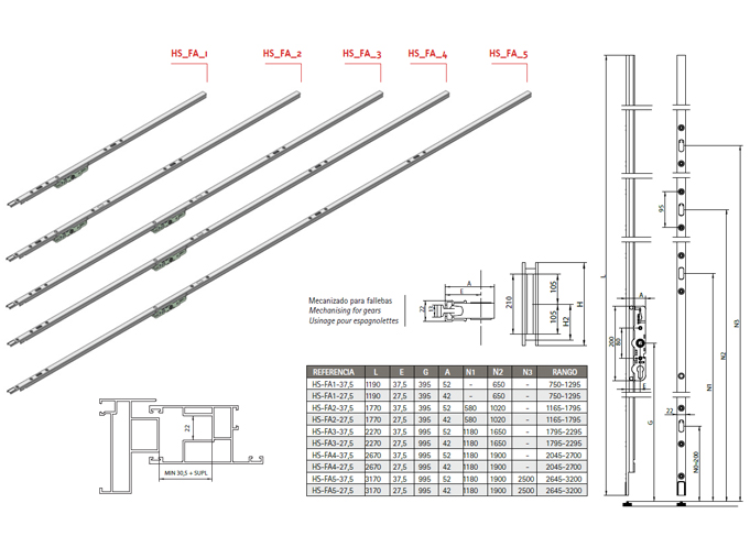 FALLEBA 3HS FA-3 INOU-MONO (27.5MM) 2045-2700