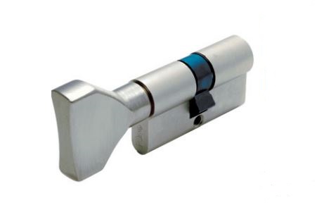 BOMBILLO ISEO R6 POMO PLANO 35+50 NIQUEL L.LAR