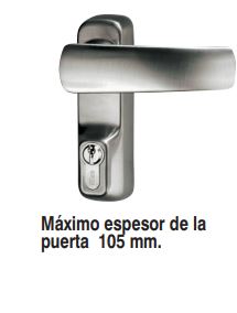MANILLA C/LLAVE ISEO GRIS ENDURANCE IDEA C/F