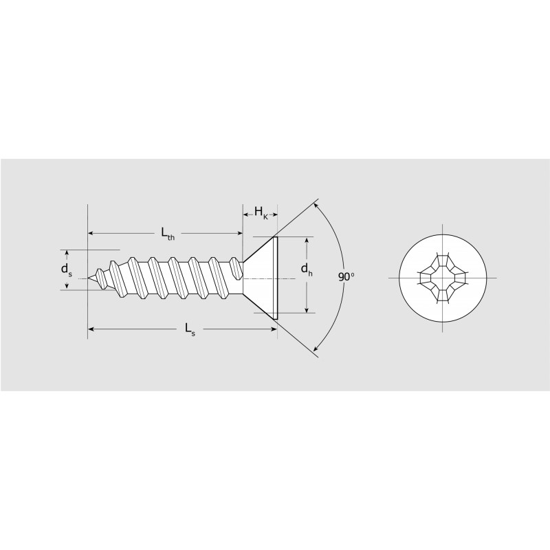 TOR. PVC 4,1X19 ZINCADO PVP04