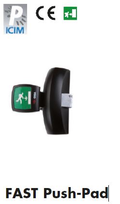 ANTIPANICO CISA PUSH-PAD 1,2 ó 3 PTOS.DE CIERRE