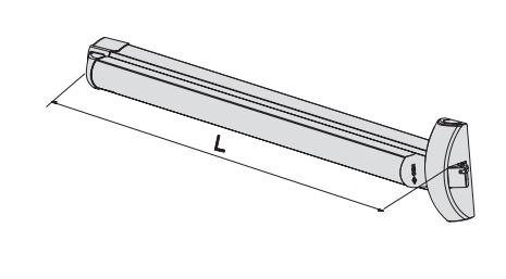 ANTIPANICO TOUCH.BAR L=1200