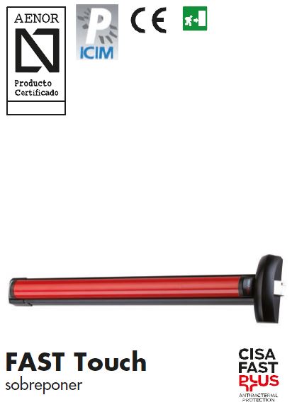 ANTIPANICO CISA SOBREPONER INOX 840MM 59811.11.C2