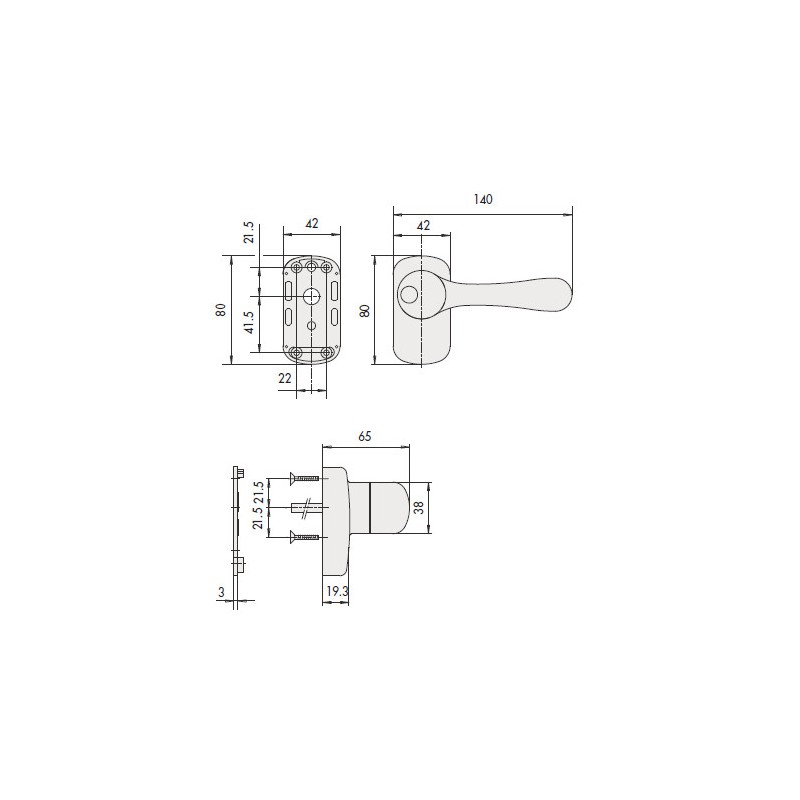 MANILLA CONDENABLE POR LLAVE NEW EUROPA/TOUCH BAR