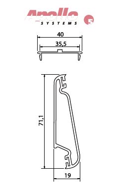 PAR APOLO 5 25 LAMAS/1605MM