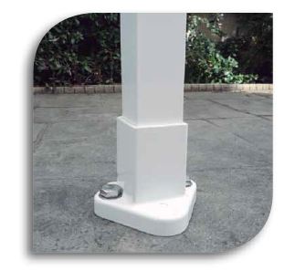 BASE ALUMINIO 40X20 BLANCO