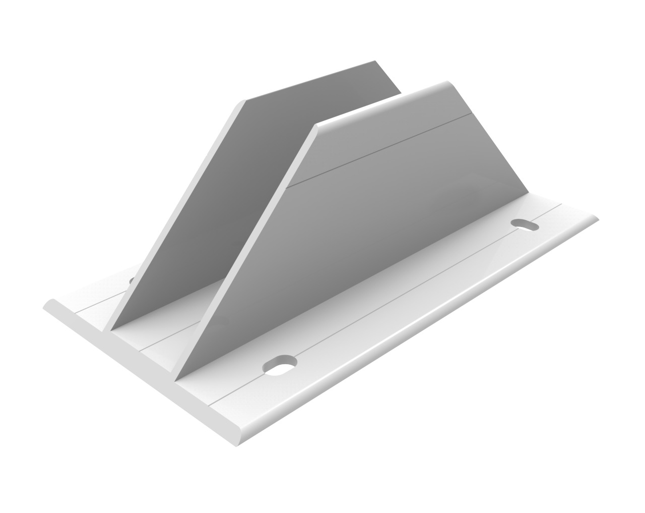 BASE SUELO ALU. PARA TUBO 80X40 MM S/ANODIZ