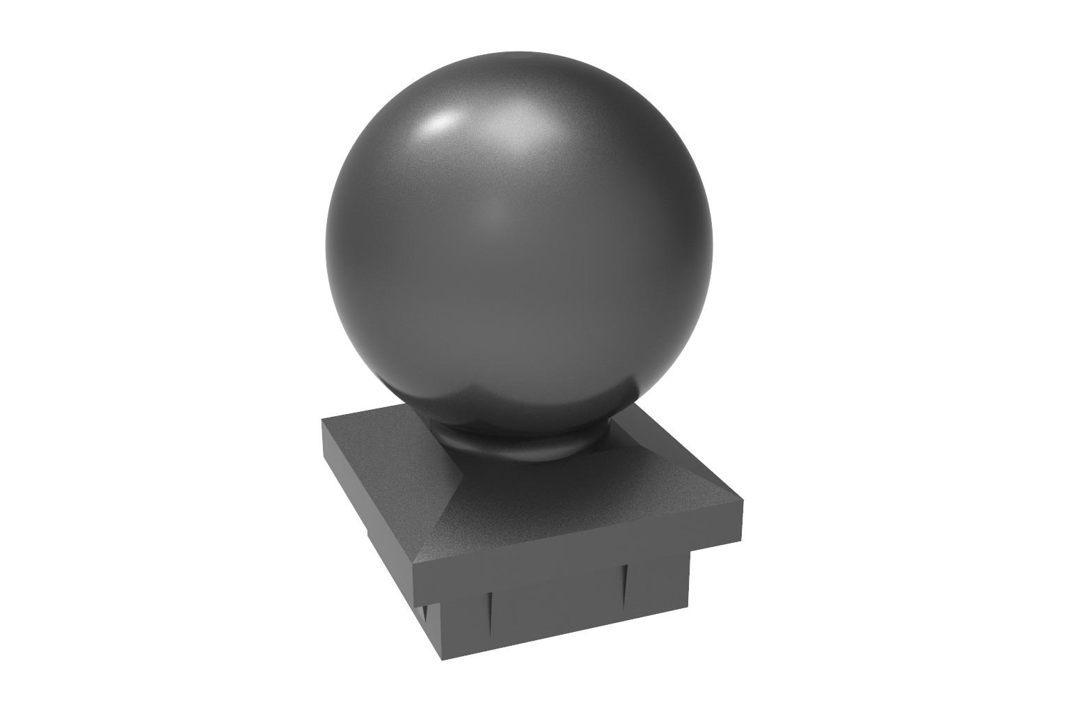 BOLA REDONDA 40X40 NEGRO