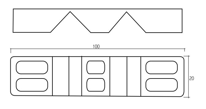 CALZOS 100X20X10 CONVENCIONAL