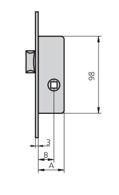 CERRADURA CVL SOLO RESBALON 1983R ENTRADA 30
