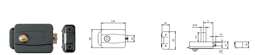 CERRADURA ISEO ELECTRICA SOBREPONER
