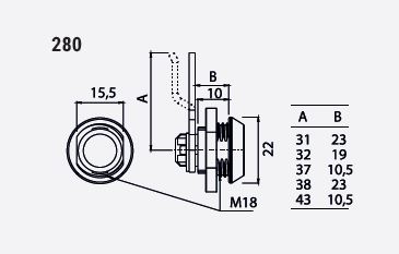 CERRADURA MR 280