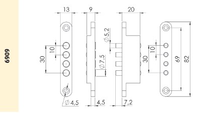 JGO. CONTACTO ELEC. 4 BORNES
