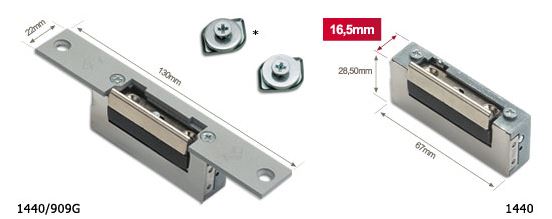 CERR.ELECTRICO SENCILLO 1440/909G F/GRIS 12-24V
