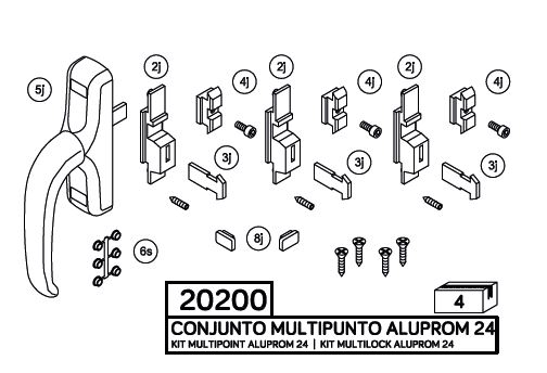 CONJ.MULTIPUNTO AL.24 NEGRO