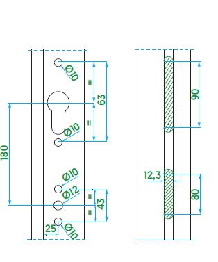 CREMONA VORNE C.V.C/LLAVE 25/1601-2000 2BULONES
