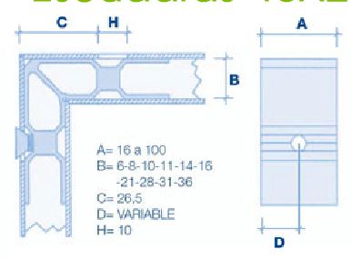 ESC.ANUD.3-3714-C CANAL ESTRECHO VENTANA TUBULAR