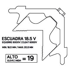 ESC. SA VERTICE 18.5 V/25.5 CENTRO MARCO COR 3500