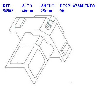 ESC.SA 40 P/25 D-90 ALFIL HOJA PTA.AL.36 DOMO67/77