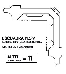 ESC.SA 4 ANG.9 DESPL 11.5 V/9.5 CENTRO XP60