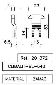 ENGANCHE SA HOJA CLIMALIT 640-BL-2300