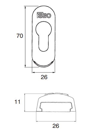 EMBELLECEDOR BOMBILLO ISEO EUR.ZAMAK SEG. INOX PVD
