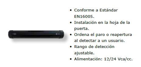 RADAR SEG.DIGIWAY AP/CIERRE PTA.(MONTAJE HOJ.PTA)