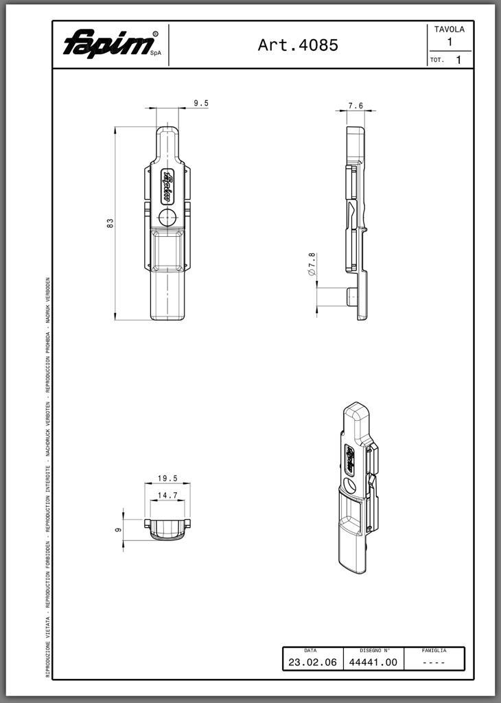 TERMINAL NYLON RF.4085