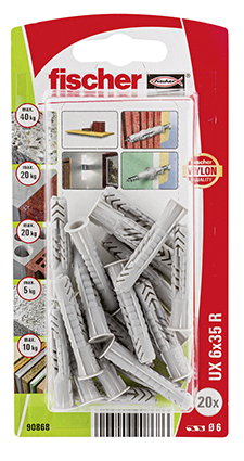 TACO UX-R EN BLISTER CON REBORDE 10X60 RK