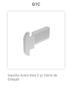 GANCHO INOX LINEA STAR G1C ALUALPHA