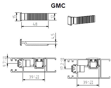 GANCHO MULTIPUNTO ALUALPHA GMC