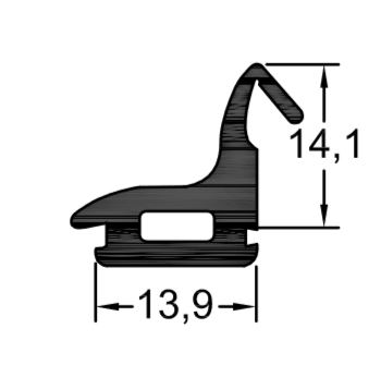 GOMA PA-15-D NEGRO