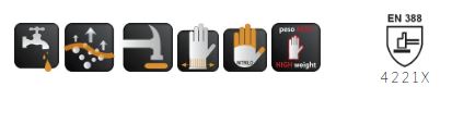 GUANTES FORT SN185 T/9