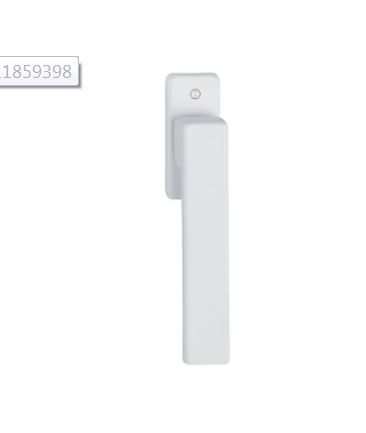 MANILLA TOULON PLANA 90º M5X40mm BLANCA