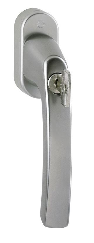 MANILLA LUXEMBOURG GRIS ACERO 35 MM C/LLAVE