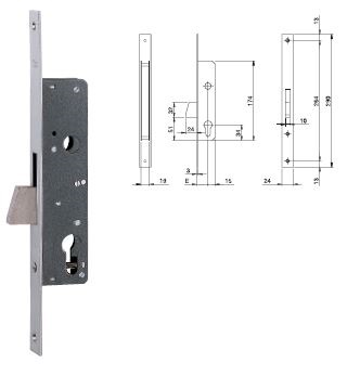 CERRA.ELECTA EMB. FRTE INOX SOLO PAL S/B