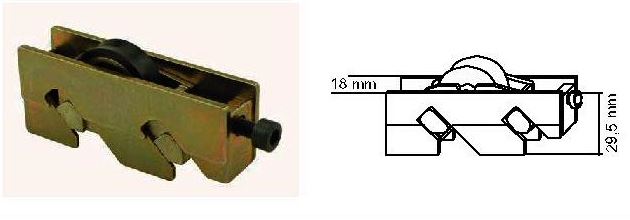 RUEDA A300 ZAMAK REGULABLE