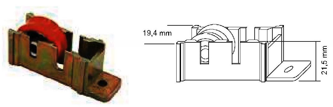 RUEDA 9200 450 ZAMAK FIJA