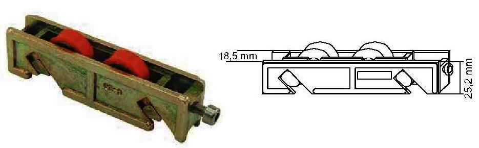 RUEDA REGUL. ZAMAK TANDEM S/2300 C23