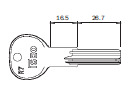 LLAVE"k" F5 PERFIL L AL Nº