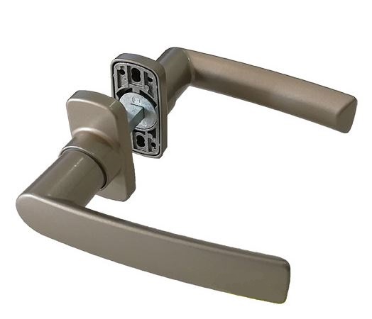 MANIVELA DOBLE HERA INDUSTRIAL RAL 9010 MATE