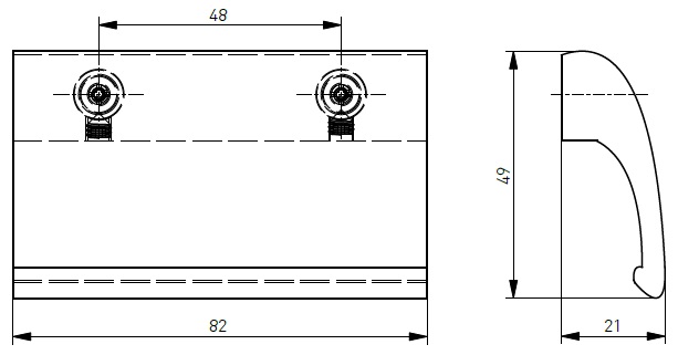ASA TIRADOR BALCONERA DE LUXE PLATA