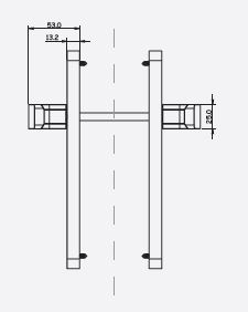 JGO.MAN. PLACA LARGA MR QUAD 5150 LACADO NEGRO