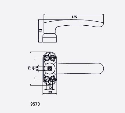 MANIVELA MR MULTIPUNTO BLANCO 9570 JGO