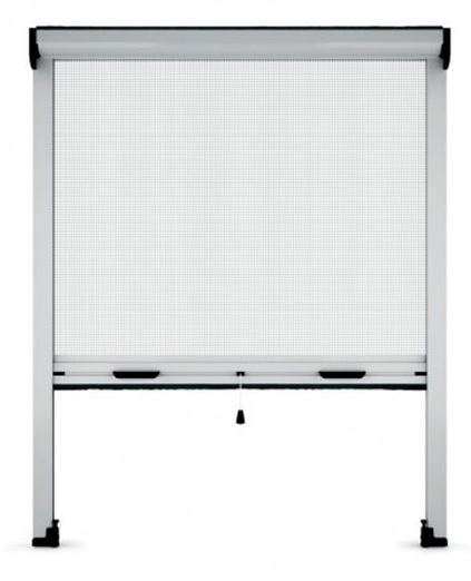 MOSQUITERA ENROLLABLE RECORTABLE 160X140 BLANCO