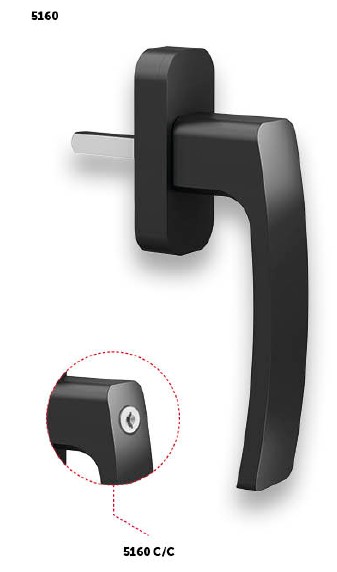 MANILLA MULTIPUNTO QUAD 5160 C/LLAVE LAC.NEGRO